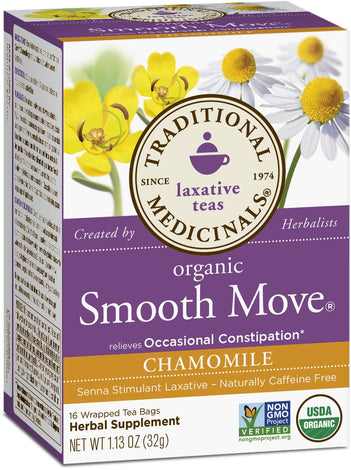 Traditional Medicinals Organic Smooth Move Chamomile 16 Ct